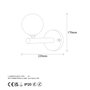 Opviq Domino - 11033 Lámpara de pared Blanco y Negro